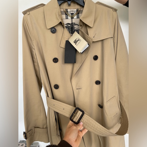Burberry Modern Fit Trench Coat Size US 8 - Picture 5 of 9